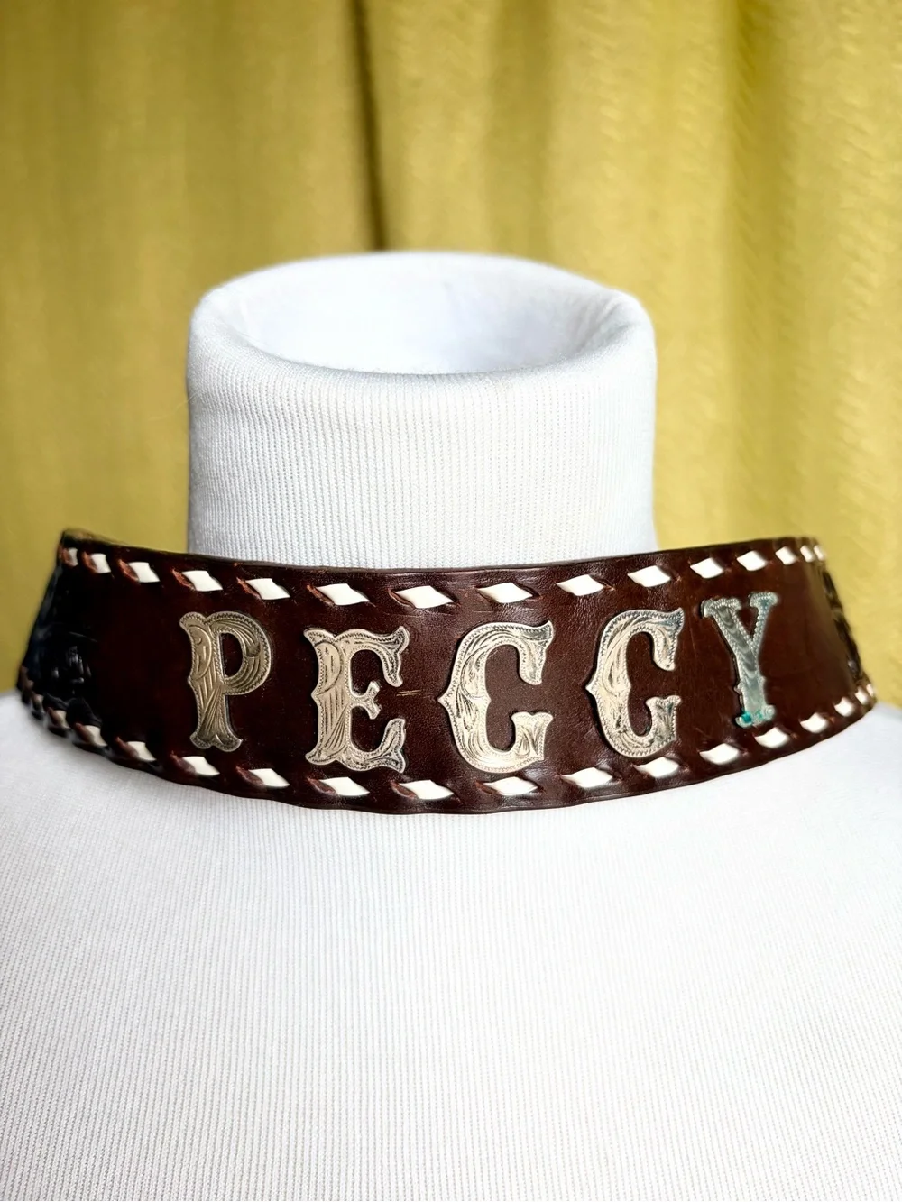 Vintage leather belt